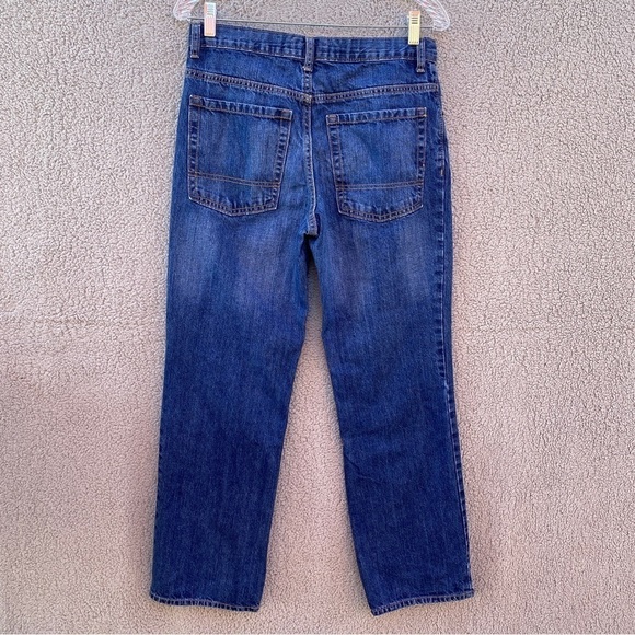 Old Navy Kids Straight Droit Darkstone Adjustable Jeans Sz 16 - Picture 6 of 12